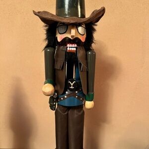 Yellowstone Montana Custom Cowboy Rip Ranch Hand Christmas Nutcracker